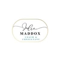 Elegant oval logo for Jolie Maddox, Coach & Consultant, with a signature-style script name.