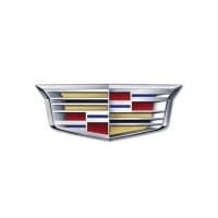 Cadillac crest emblem in silver, red, and gold.